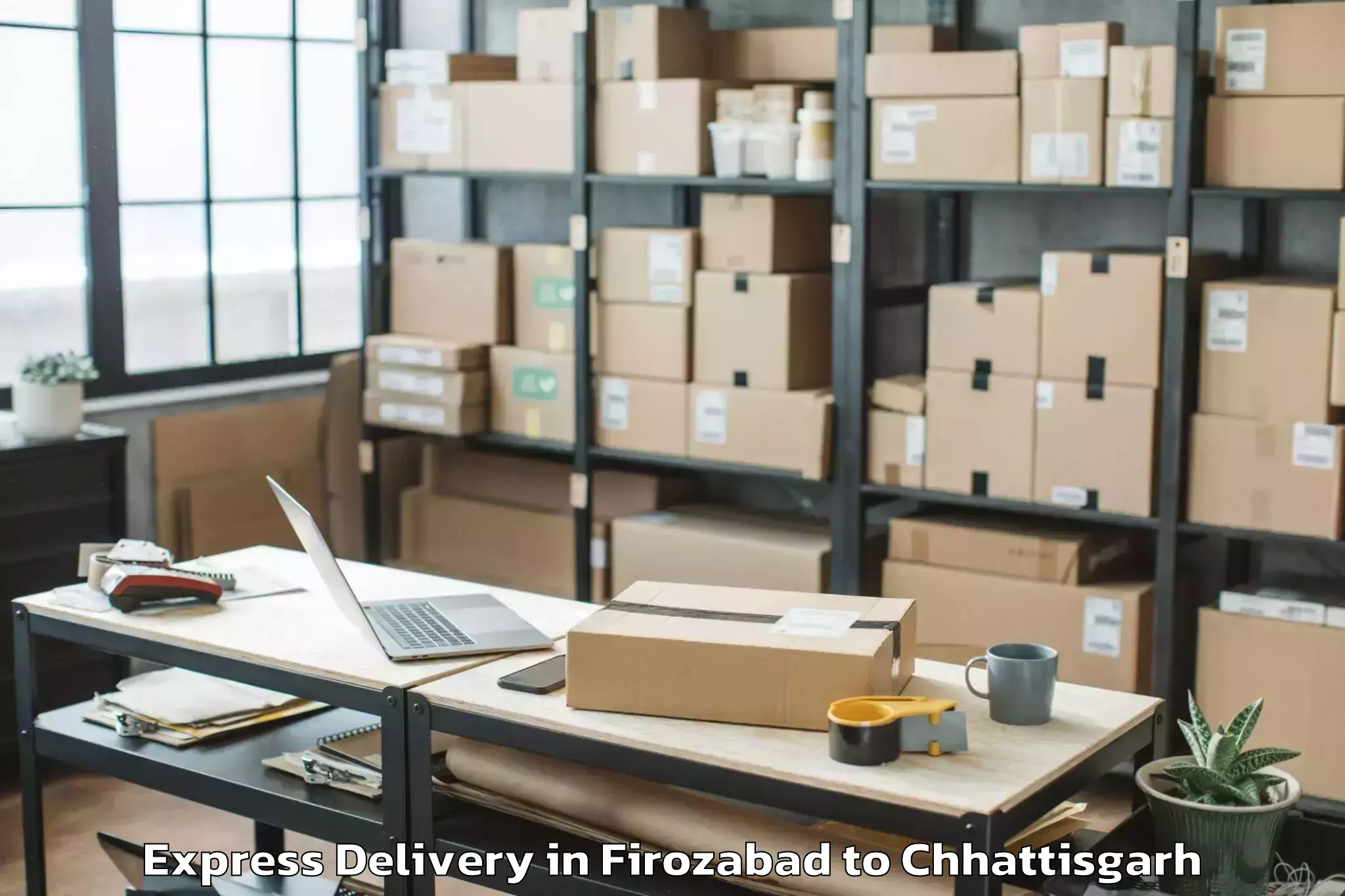 Professional Firozabad to Champa Express Delivery